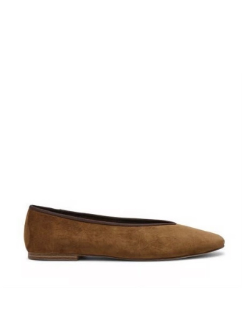 Steve Madden Pipa Suede Ballet Flat - Brown Suede